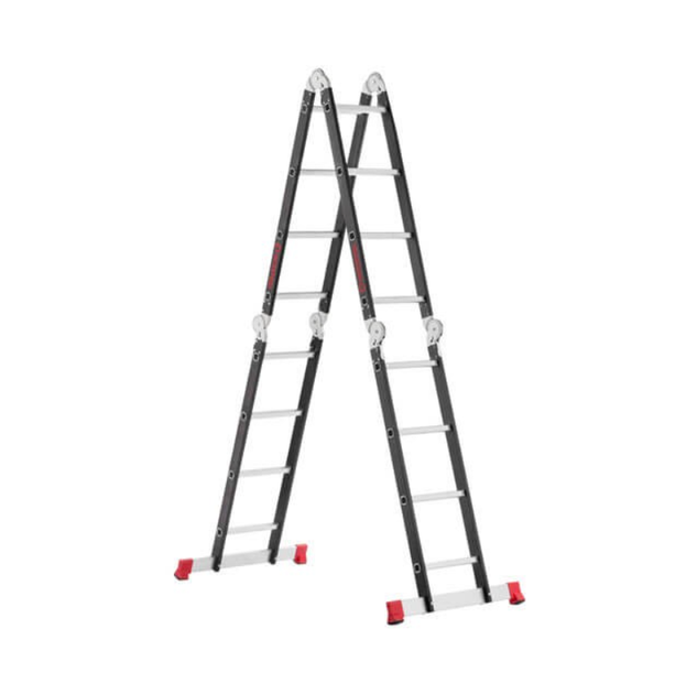 Сходи трансформер Intertool 4450 мм x 4x4 ступенів (LT-0024) алюміній - зображення 9