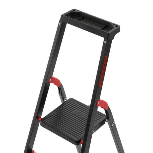 Стремянка Intertool 7 ступеней x 1500 мм (LT-0057) стальной профиль - изображение 2