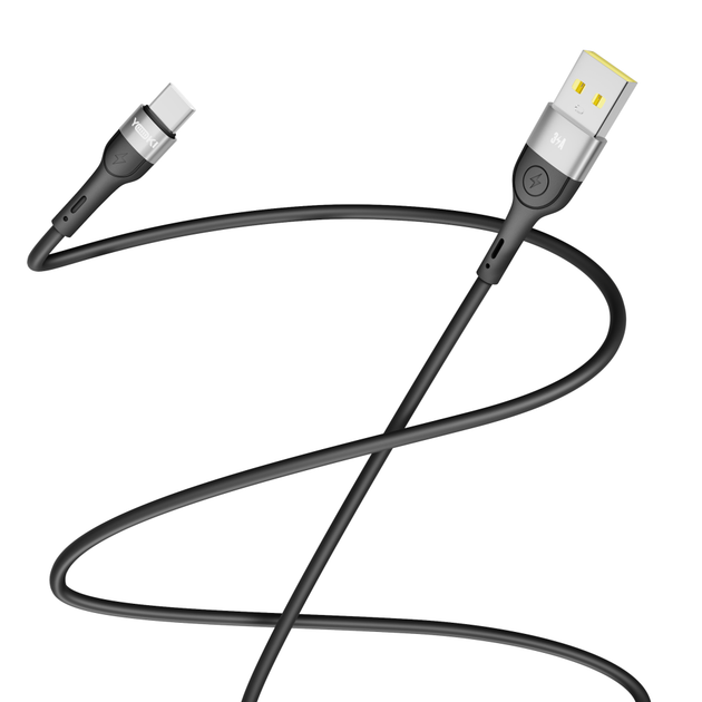Кабель для зарядки и обмена данными USB YOKI YK-EX11 EXTRA Series Type-C to Type-C 60W (3A/20V) 2m Black - Фото 3 Кабель для зарядки и обмена данными USB YOKI YK-EX11 EXTRA Series Type-C to Type-C 60W (3A/20V) 2m Black - изображение 3