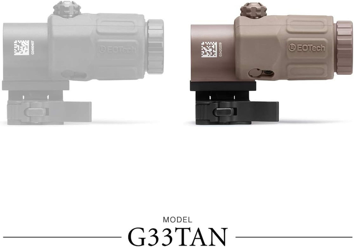 Увеличитель (прицел) EOTech G33 Gen III 3x STS совместимый с MIL-STD-1913 / 1" Weaver угол обзора 7.3° Коричневый (G33.STSTAN) - изображение 3