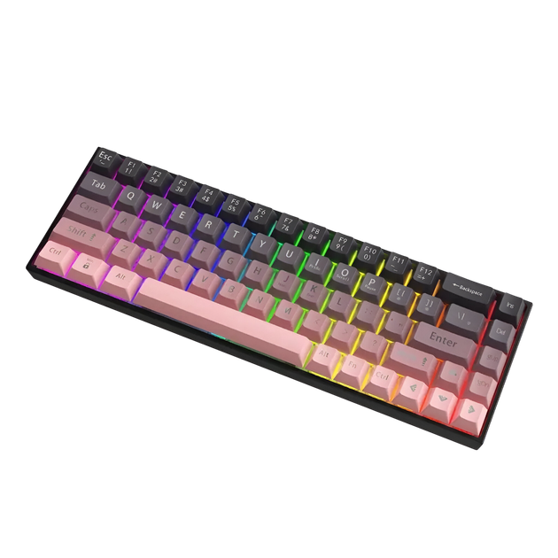 Клавиатура механическая AJAZZ AK680 Коричневые переключатели HOT SWAP Pink - изображение 2