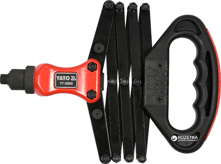 Nit harmonijkowy YATO 280-810 mm YT-36060 (5906083008269) - obraz 3