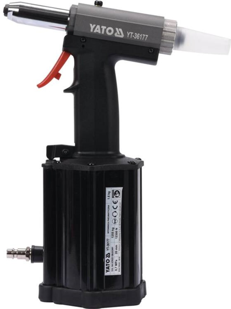 Nitownica pneumatyczna YATO do nitów o średnicy 4,0/4,8/5,0/6,4 mm 60 l/min YT-36177 (5906083037351) - obraz 1