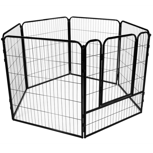 Kojec dla zwierząt SPRINGOS 184x94x100 cm czarny (5907719433677) - obraz 20