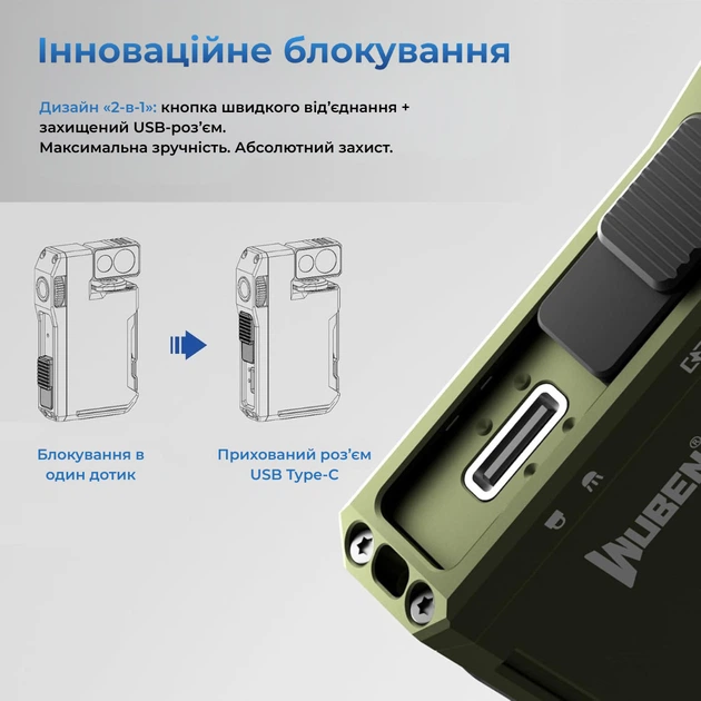 Фонарь Wuben G5, 400 лм, 82 м, 65 ч, RGB на 7 цветов, магнит, 450 мА·ч, EDC, ультракомпактный Черный (6971196512551) - Фото 12 Фонарь Wuben G5, 400 лм, 82 м, 65 ч, RGB на 7 цветов, магнит, 450 мА·ч, EDC, ультракомпактный Черный (6971196512551) - изображение 12