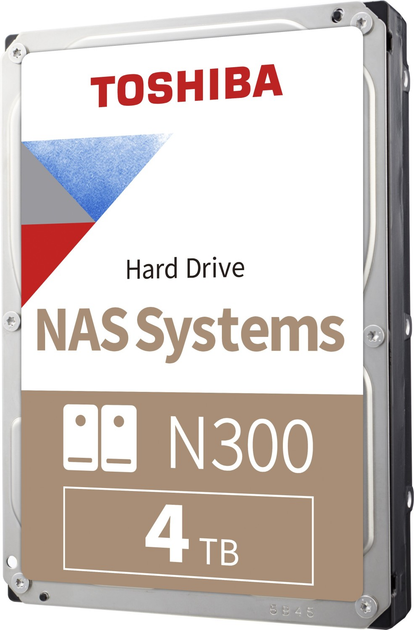 Dysk twardy Toshiba NAS N300 4TB 7200RPM 128MB 3.5" SATAIII (HDWQ140UZSVA) - obraz 1