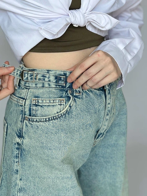 Женские джинсы WIDE LEG широкого кроя винтажные синие 34 Its