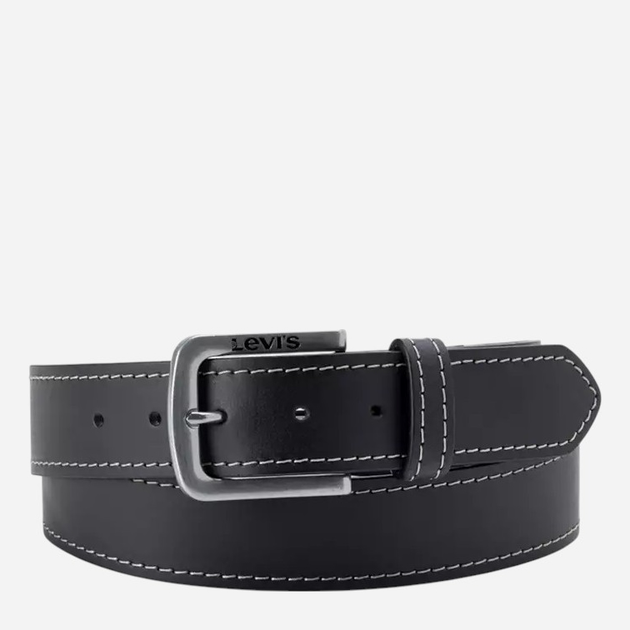 Pasek męski skórzany Levi's Loire 000I6-0000 105 cm Czarny (7626725770023) - obraz 1