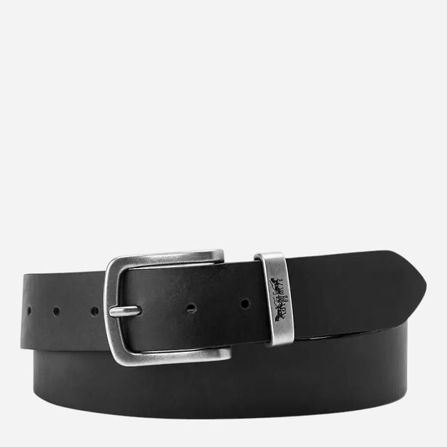 Ремінь з натуральної шкіри Levi`s 002G4-0000 90 см Чорний (7626725870501) - зображення 1