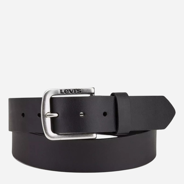 Pasek męski skórzany Levi's 38016-0033 85 cm Czarny - obraz 1