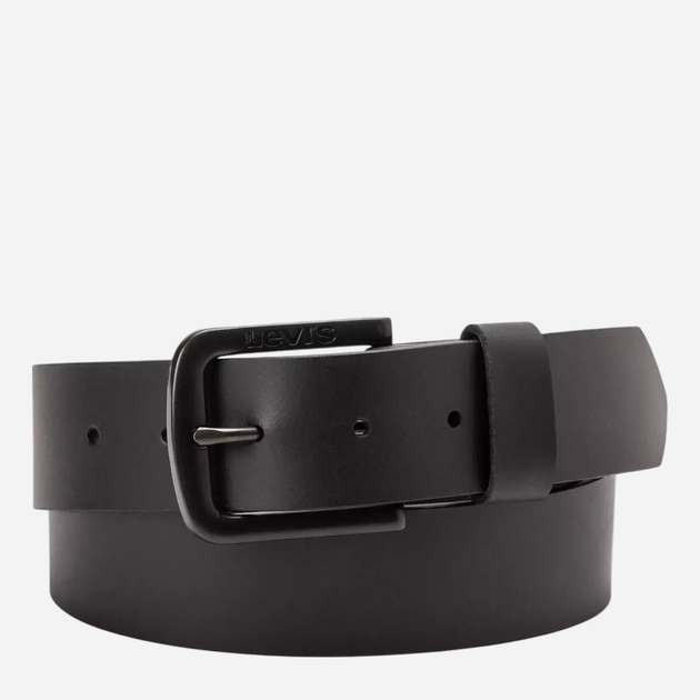 Ремінь з натуральної шкіри Levi`s 38019-0153 90 см Чорний (7613417340831) - зображення 1