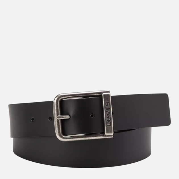 Ремінь з натуральної шкіри Levi`s 77134-0843 95 см Чорний (7613267691077) - зображення 1