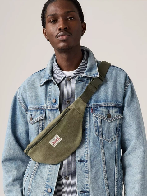 Torebka nerka mała Levi`s 004C8-0001 Ciemnozielona - obraz 2