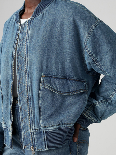 Джинсова куртка жіноча Levi`s A7262-0009 S Синя (5401157915639) - зображення 3