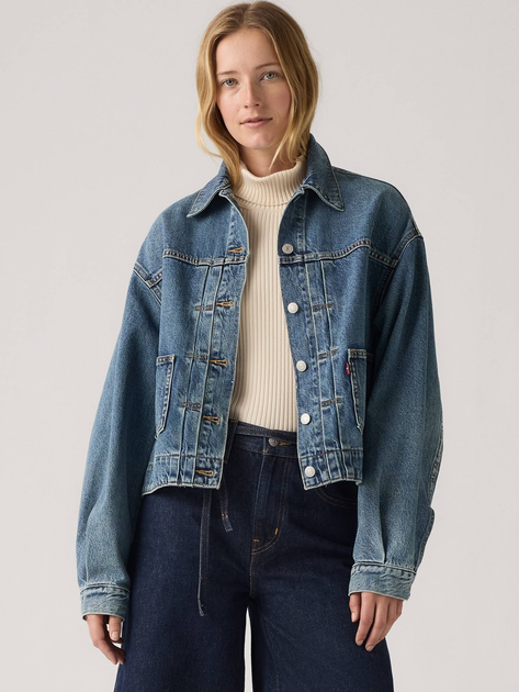 Джинсова куртка жіноча Levi`s 003NQ-0003 XS Синя (5401187357522) - зображення 1