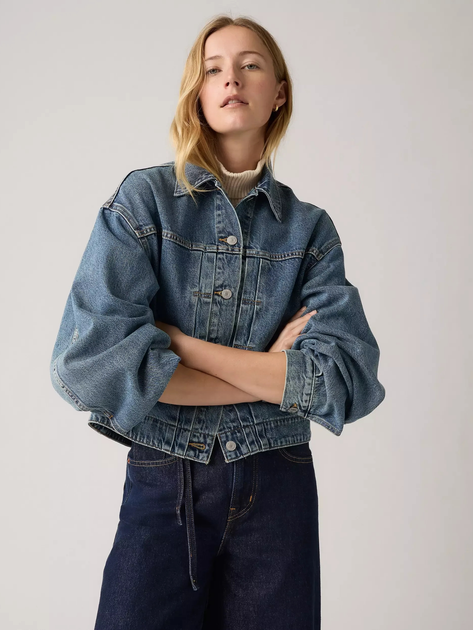 Джинсова куртка жіноча Levi`s 003NQ-0003 XS Синя (5401187357522) - зображення 3