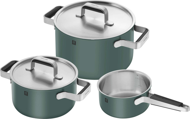 Набір каструль Zwilling Pure 3 шт Зелених (4009839676376) - зображення 1