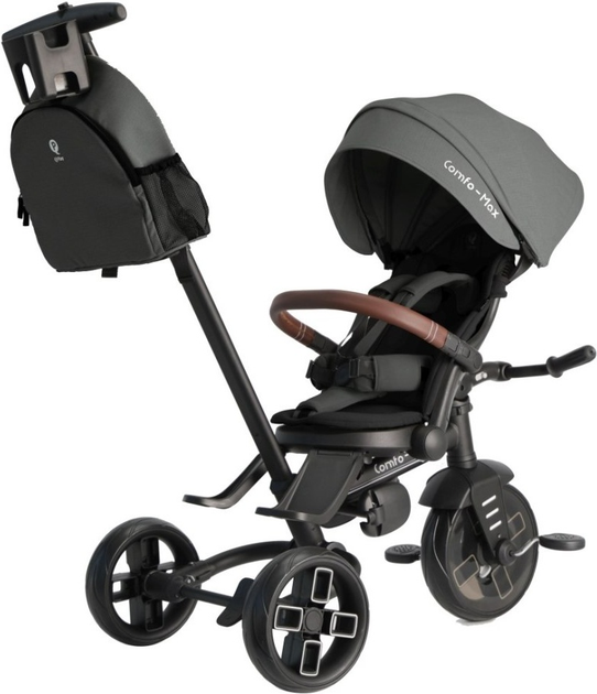 Rowerek trójkołowy Qplay Comfo Max Grey (5061047482285) - obraz 5