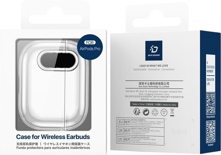 Чохол Dux Ducis PECL для Apple AirPods 4 Grey (6971824160499) - зображення 3