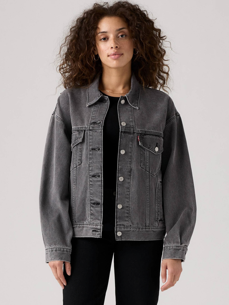 Джинсова куртка жіноча Levi`s A1743-0000 L Графітова (5400970981838) - зображення 1