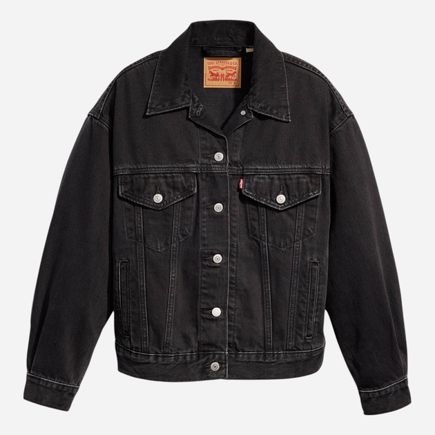 Джинсова куртка жіноча Levi`s A1743-0044 XS Чорна (5401157458105) - зображення 4