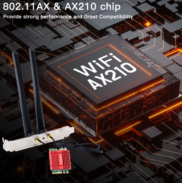 Беспроводной адаптер Fenvi AX210NGW Kit - изображение 9
