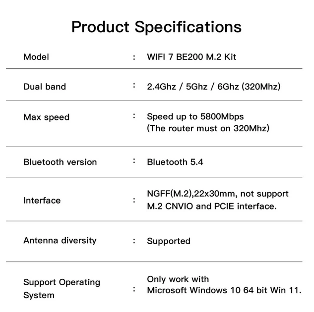 Wi-Fi адаптер Fenvi FV-BE200NG - изображение 13