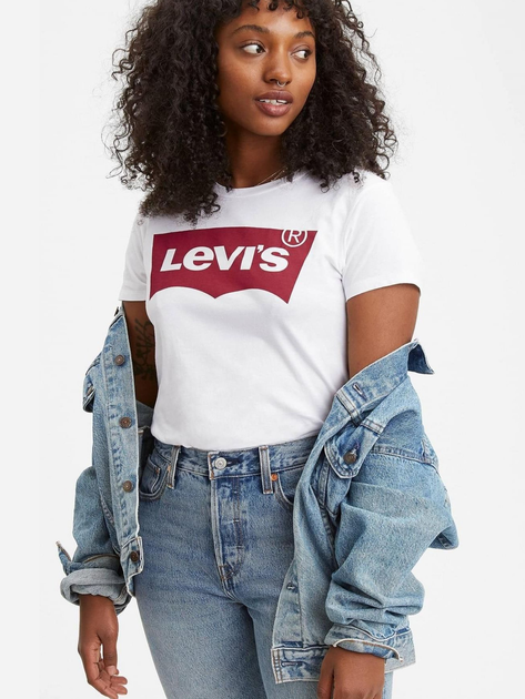 Футболка бавовняна жіноча Levi's The Perfect Tee 17369-0053 M Large Batwing (5415212308809) - зображення 3