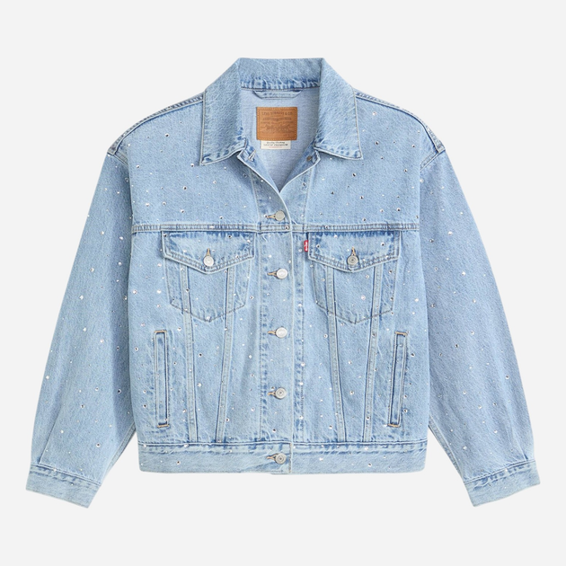 Джинсова куртка жіноча Levi`s A1743-0145 XS Світло-блакитна (5401187376370) - зображення 5
