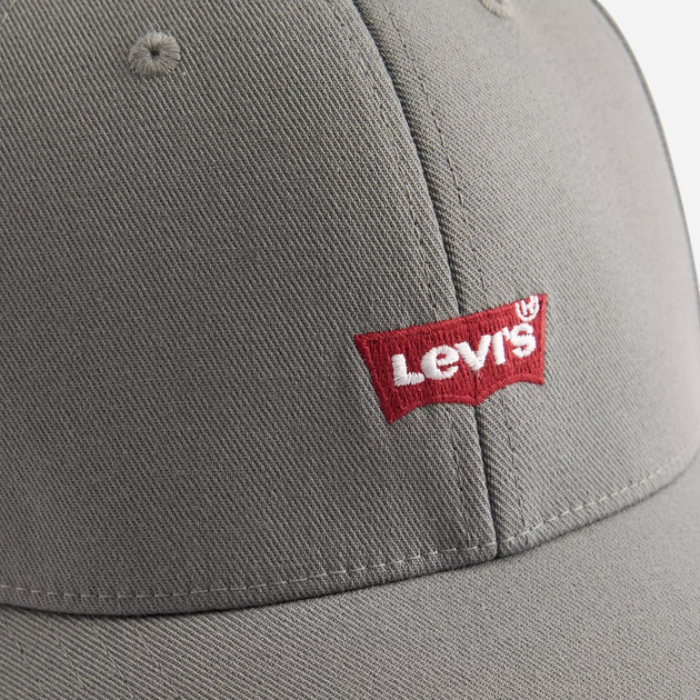 Czapka z daszkiem bejsbolówka Levi`s D7723-0029 One Size Szara - obraz 4