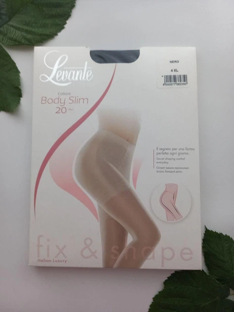 Колготки моделюючі Levante body slim 20 den 4 nero - Фото 1 Колготки моделюючі Levante body slim 20 den 4 nero - изображение 1