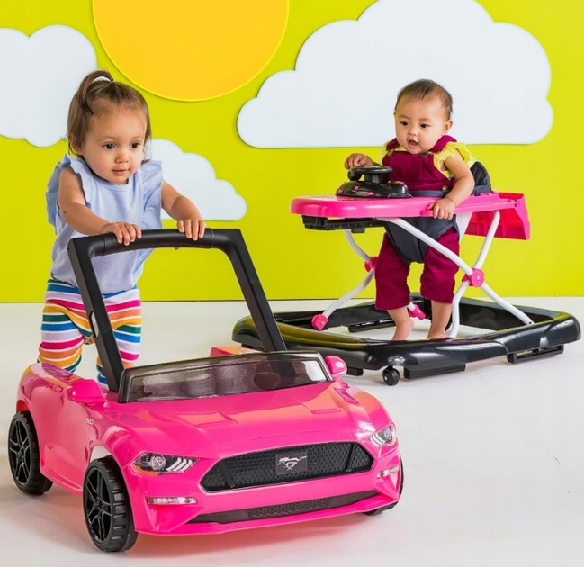 Chodzik Bright Starts Ford Mustang 3 w 1 Różowy (0074451112124) - obraz 12