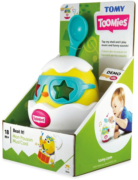 Дитяча музична іграшка Tomy Розбий яйце (E72816) (5011666728165) - зображення 7