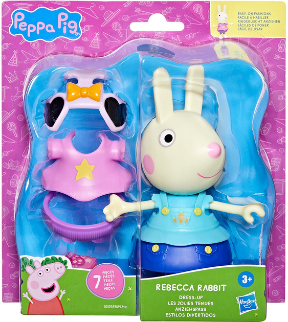 Ігровий набір Peppa Pig Figurines серії «Модна пригода» Одягни Ребекку (F8859 G0329) (5010996246882) - зображення 1