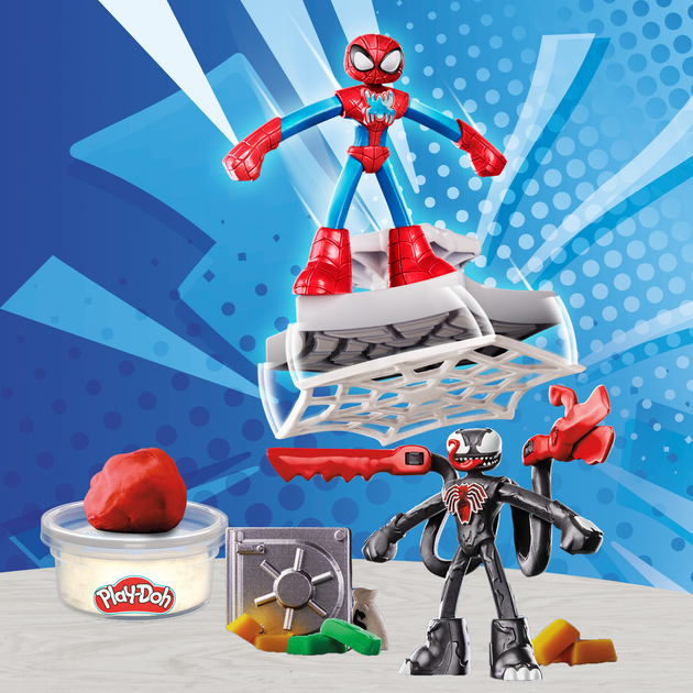 Zestaw kreatywny z masą plastyczną Hasbro Play-Doh Marvel Przygody bohaterów (G0333) - obraz 11