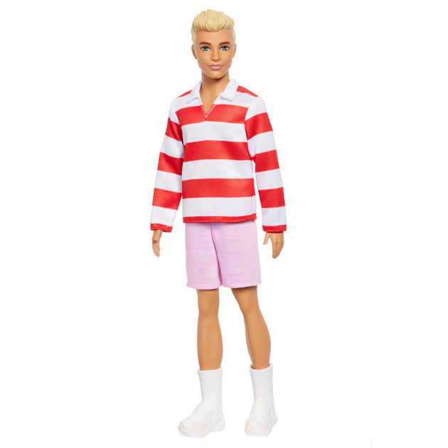 Лялька Barbie Кен Модник Біло-червона смужка (HYV01) (0194735255689) - зображення 2