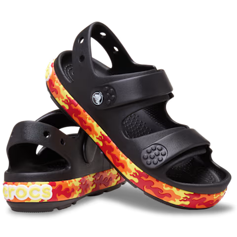 Дитячі сандалії для хлопчика Kids’ Crocband™ Cruiser Flames Sandal Black (23/24, чорний) - Фото 1 Дитячі сандалії для хлопчика Kids’ Crocband™ Cruiser Flames Sandal Black (23/24, чорний) - изображение 1