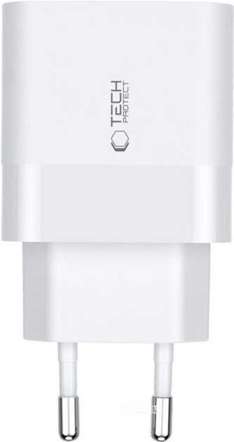Ładowarka sieciowa Tech-Protect C30W 30W USB-A/USB-C White (21353-0) - obraz 2