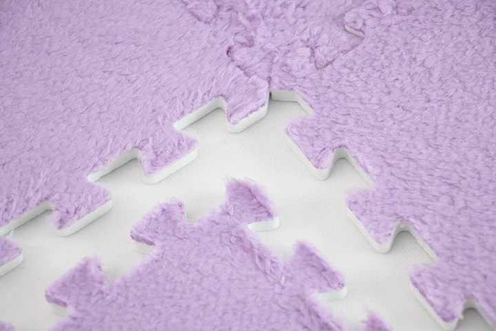 Детский мягкий коврик-пазл (30×30 см) PZ-101 Lilac - изображение 9
