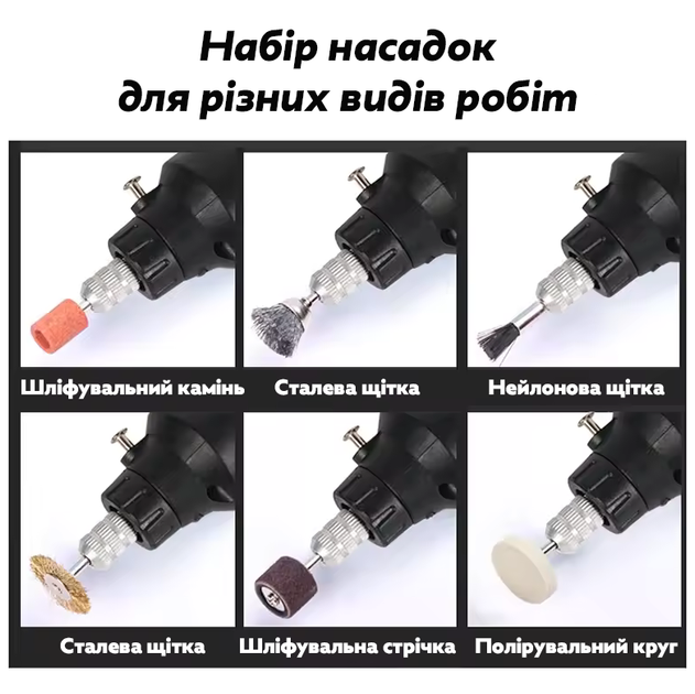 Набор насадок для фрезера / гравера / дременя161 шт FR-161 - изображение 6