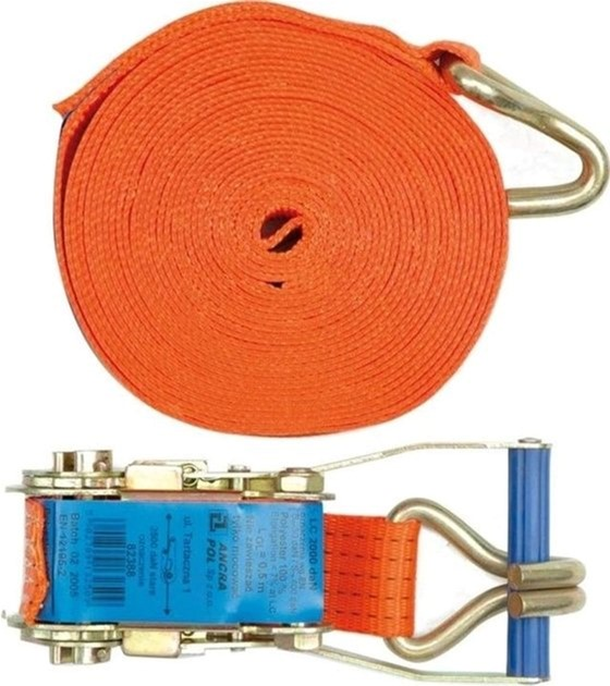 Pas do mocowania bagażu z zapadką VOREL 1000 daN 50 mm x 6 m (82373) - obraz 1