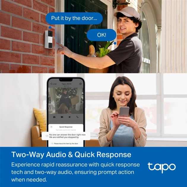 Відеодзвінок TP-LINK Tapo D210 (4897098688069) - зображення 7