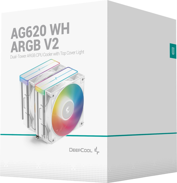 Chłodzenie DeepCool AG620 ARGB V2 White (R-AG620-WHAMMN-GJD) - obraz 10
