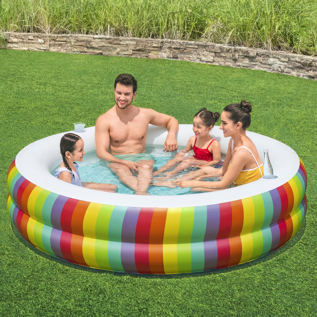 Basen dmuchany Bestway Rainbow Dreams 206 cm 35872 (6941607345986) - obraz 6