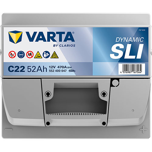 Автомобильный аккумулятор Varta Blue Dynamic 52А Ев (-/+) C22 (470EN) (552400047) - изображение 3