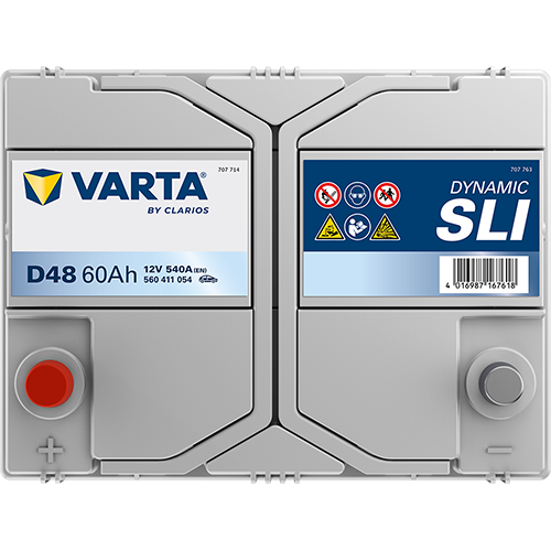 Автомобильный аккумулятор Varta Blue Dynamic 60А (+/-) ASIA D48 (540EN) (560411054) - изображение 3
