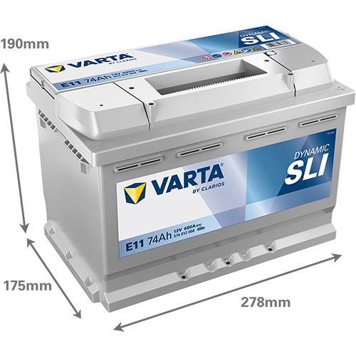 Автомобильный аккумулятор Varta Blue Dynamic 74А Ев (-/+) E11 (680EN) (574012068) - изображение 2