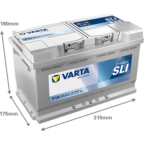 Автомобильный аккумулятор Varta Silver Dynamic 85Ah Ев (-/+) F19 (800EN) (585400080) - изображение 2