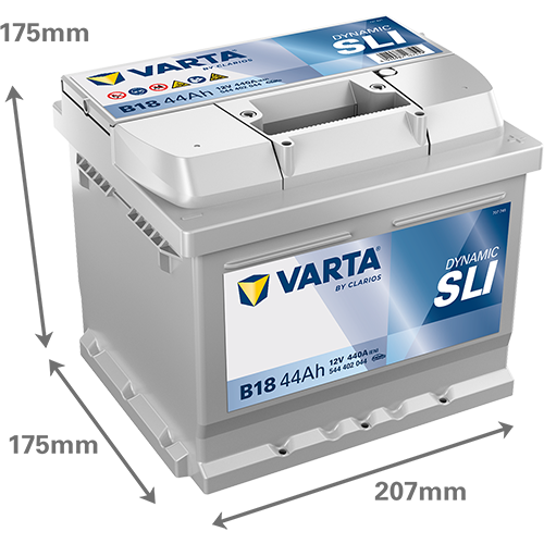 Автомобильный аккумулятор Varta Blue Dynamic 44AhH Ев (-/+) B18 (440EN) (544402044) - изображение 2