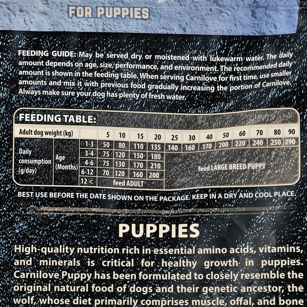 Sucha karma dla szczeniąt wszystkich ras Carnilove Salmon&Turkey Puppy 1.5 kg (8595602508839) - obraz 4